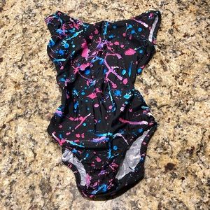 FOXY LEOTARDS MULTICOLORED SPLATTER LEO AXS